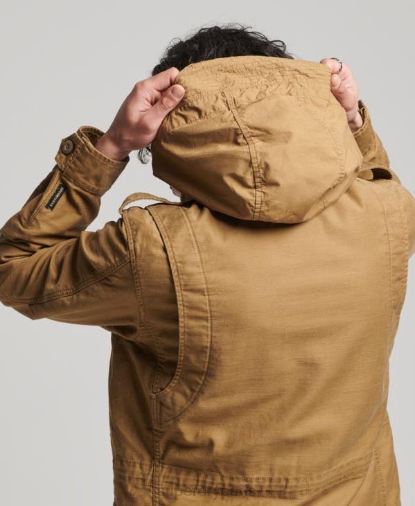 Superdry Hommes veste militaire vintage m65 D64Z955 vêtements bronzer