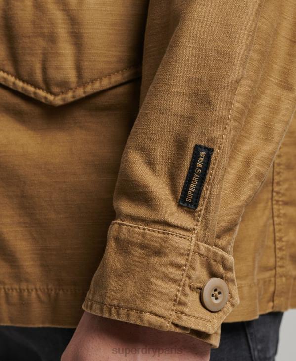 Superdry Hommes veste militaire vintage m65 D64Z955 vêtements bronzer