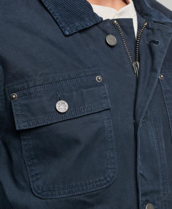 Superdry Hommes veste ranch vintage D64Z4440 vêtements marine