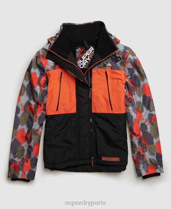 Superdry Hommes veste sd-wind attacker à capuche imprimée polaire D64Z1201 vêtements multi
