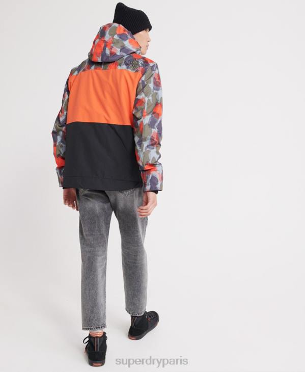 Superdry Hommes veste sd-wind attacker à capuche imprimée polaire D64Z1201 vêtements multi