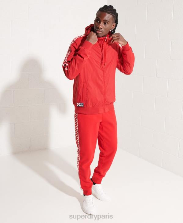 Superdry Hommes veste sd-windrunner à capuche D64Z4610 vêtements rouge
