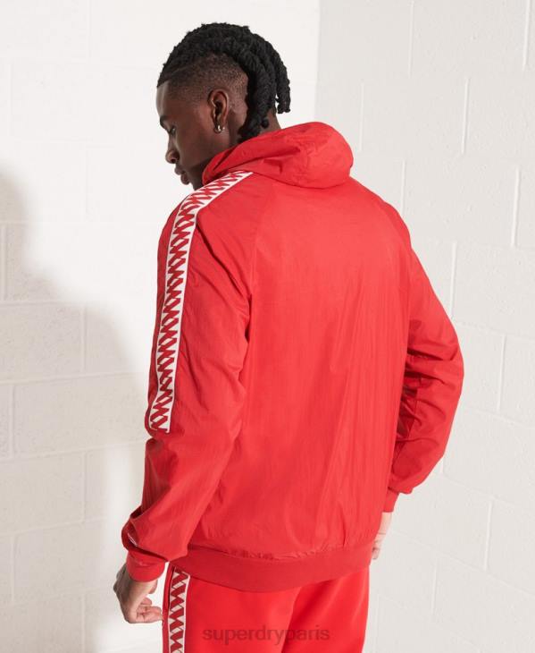 Superdry Hommes veste sd-windrunner à capuche D64Z4610 vêtements rouge