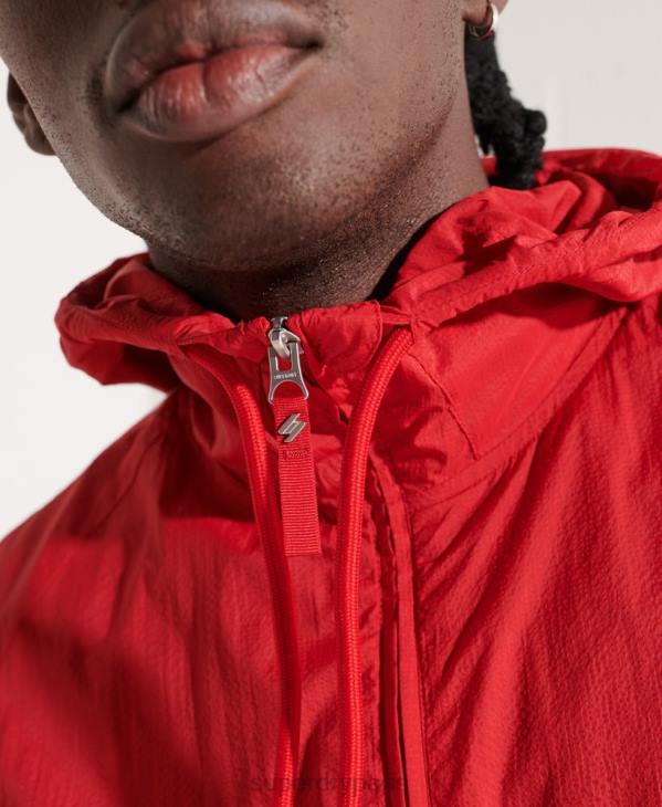 Superdry Hommes veste sd-windrunner à capuche D64Z4610 vêtements rouge