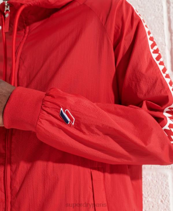 Superdry Hommes veste sd-windrunner à capuche D64Z4610 vêtements rouge