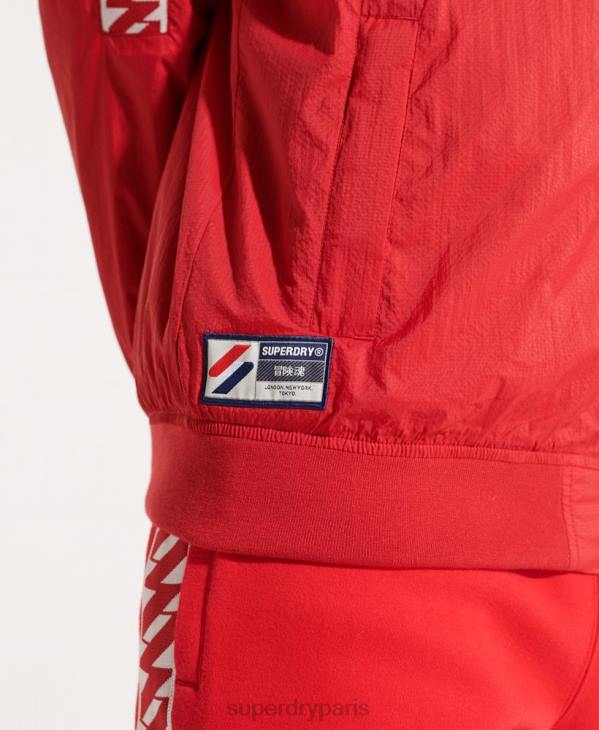Superdry Hommes veste sd-windrunner à capuche D64Z4610 vêtements rouge