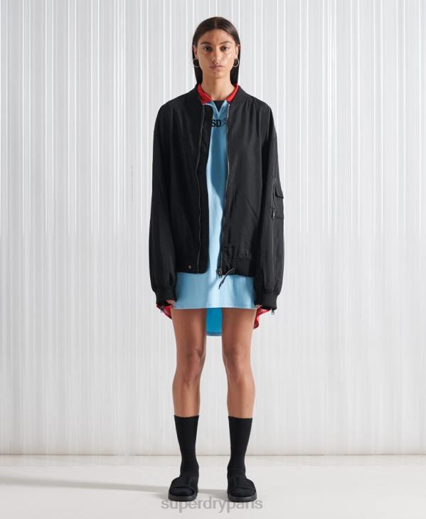 Superdry Hommes veste sdx future ma1 en édition limitée D64Z4790 vêtements noir