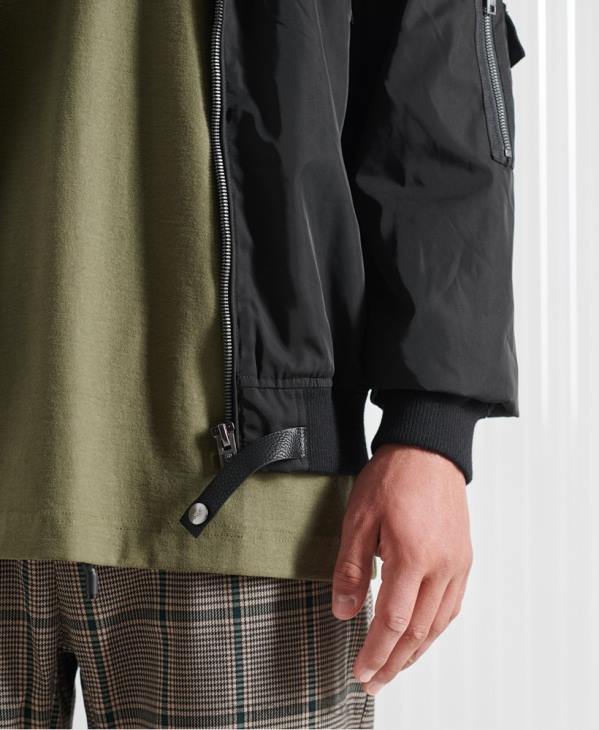 Superdry Hommes veste sdx future ma1 en édition limitée D64Z4790 vêtements noir