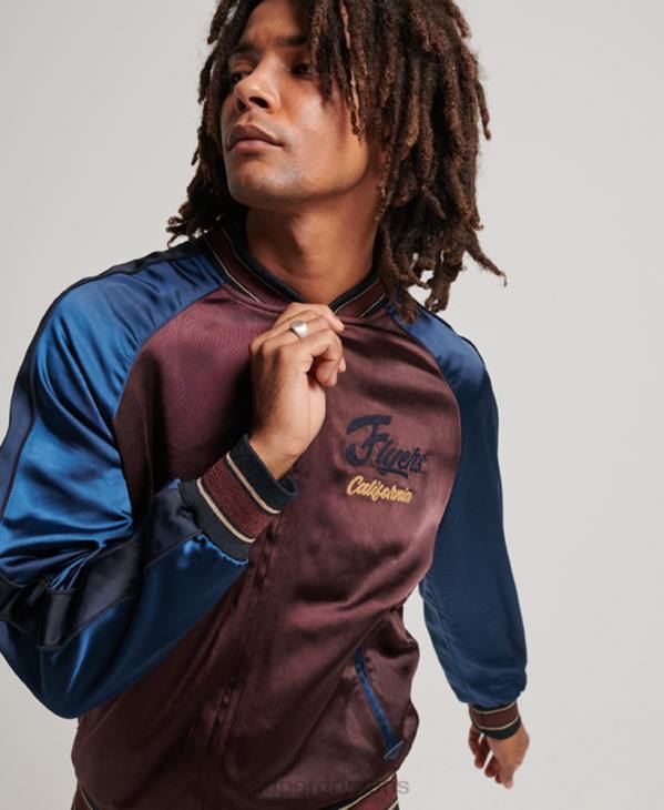 Superdry Hommes veste sukajan D64Z934 vêtements rouge