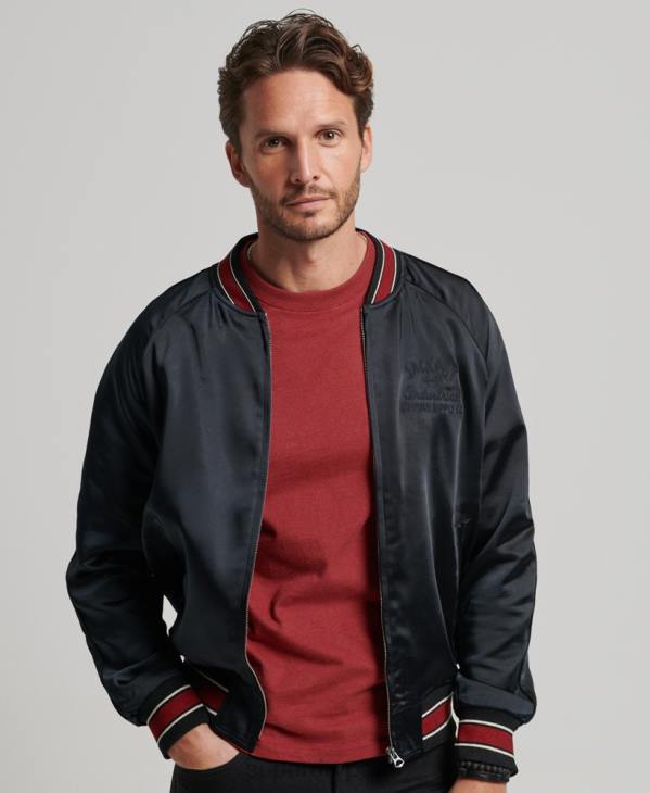 Superdry Hommes veste sukajan D64Z935 vêtements noir