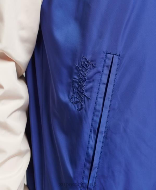 Superdry Hommes veste sukajan vintage D64Z1174 vêtements bleu