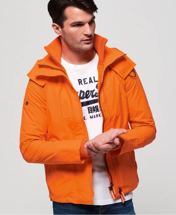 Superdry Hommes veste technique à capuche pop zip sd-windcheater D64Z4791 vêtements bleu