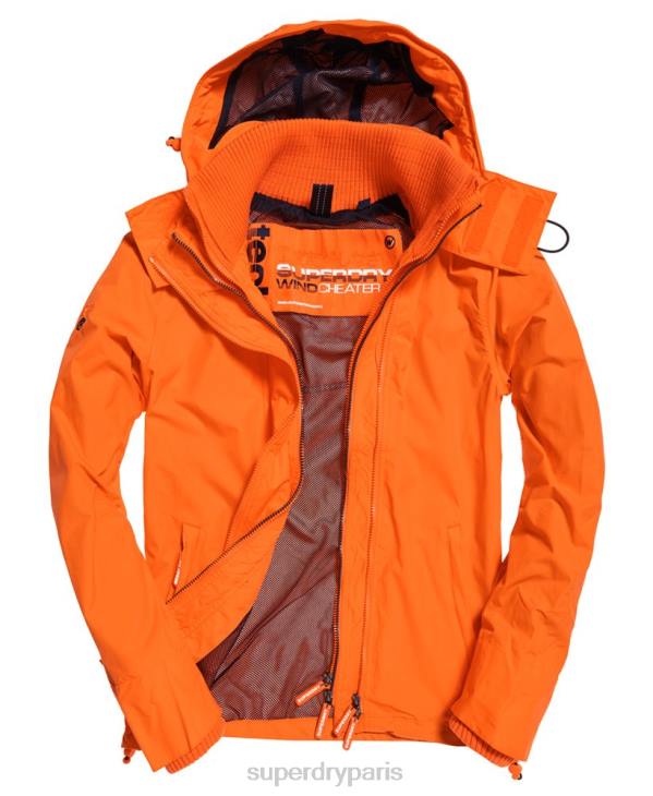 Superdry Hommes veste technique à capuche pop zip sd-windcheater D64Z4791 vêtements bleu