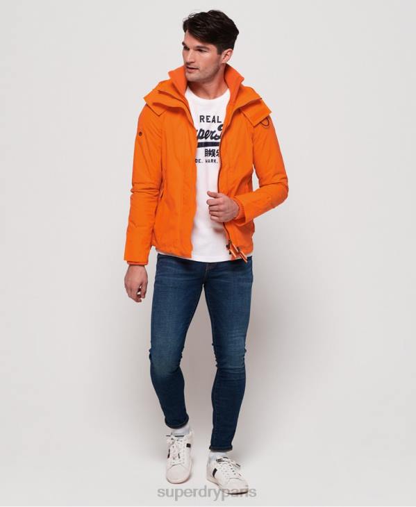 Superdry Hommes veste technique à capuche pop zip sd-windcheater D64Z4791 vêtements bleu