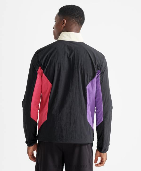 Superdry Hommes veste tissée train D64Z4620 vêtements noir