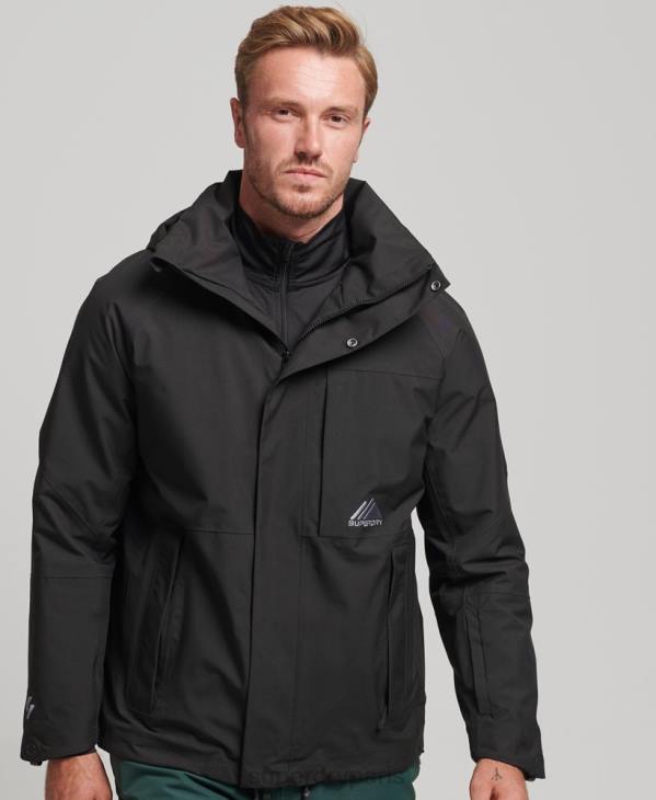 Superdry Hommes veste ultra neige D64Z976 vêtements noir