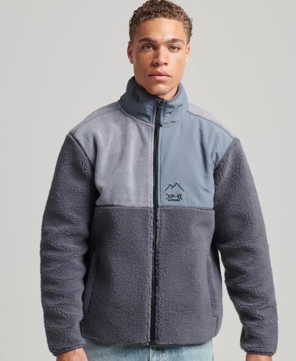 Superdry Hommes veste xpd borg D64Z656 vêtements violet